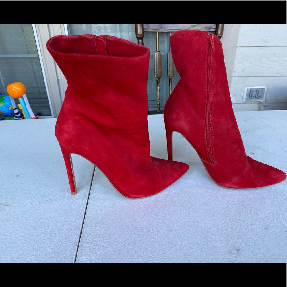 Steve Madden Red Booties